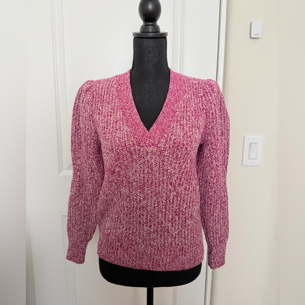 LOFT Berry Knit Pullover